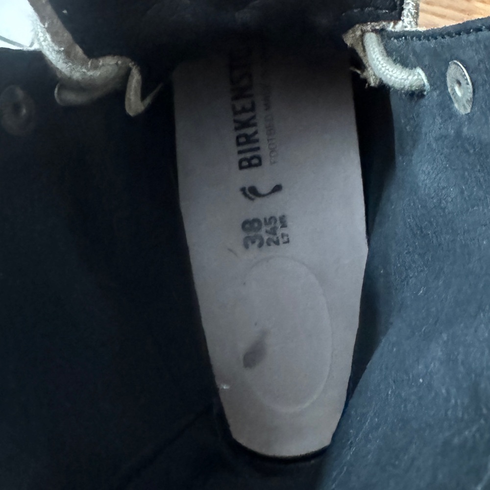 Birkenstock Brown Leather Combat Boots - Picture 4 of 6